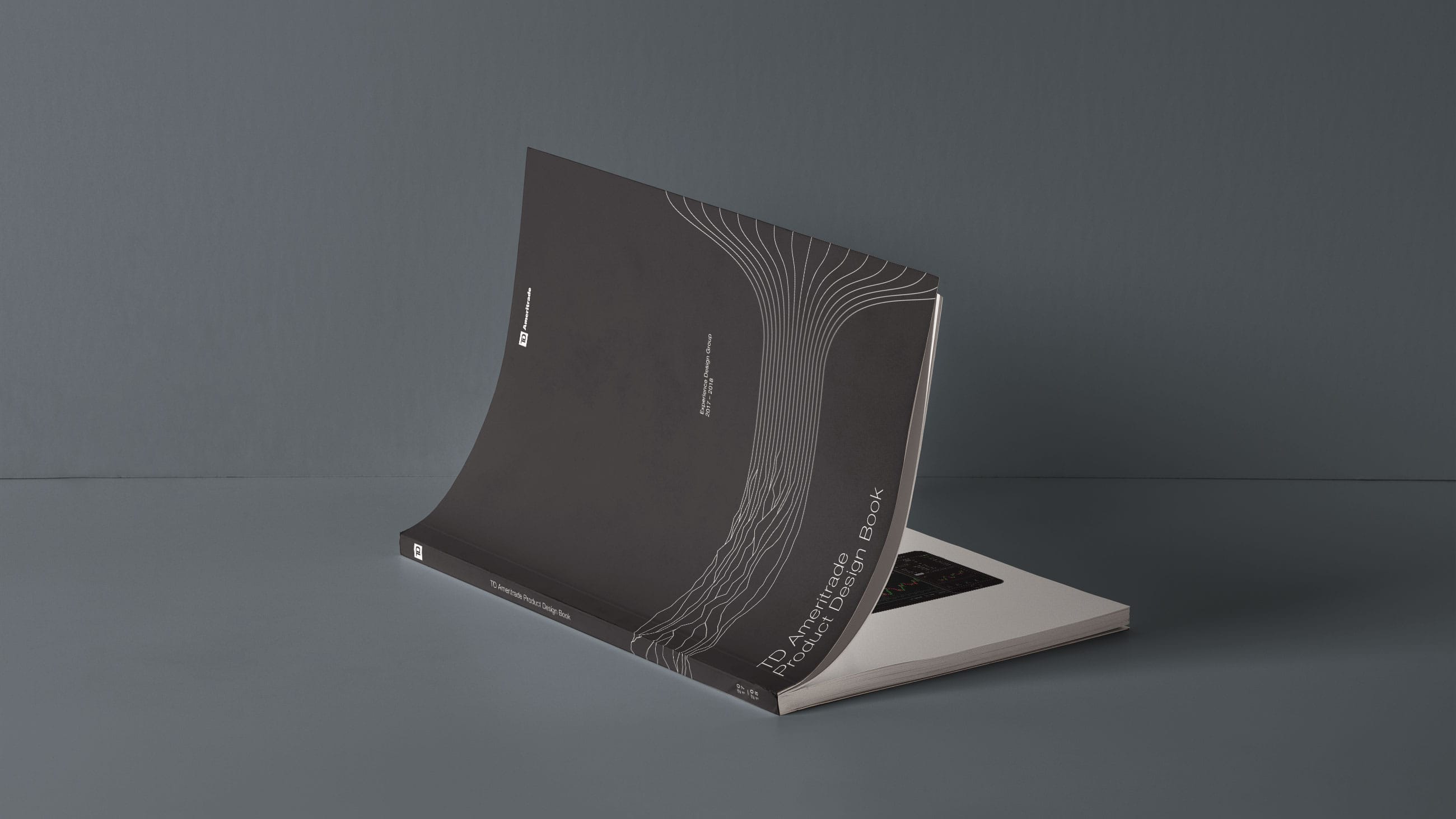 Showing the design of the front cover and spine of the book