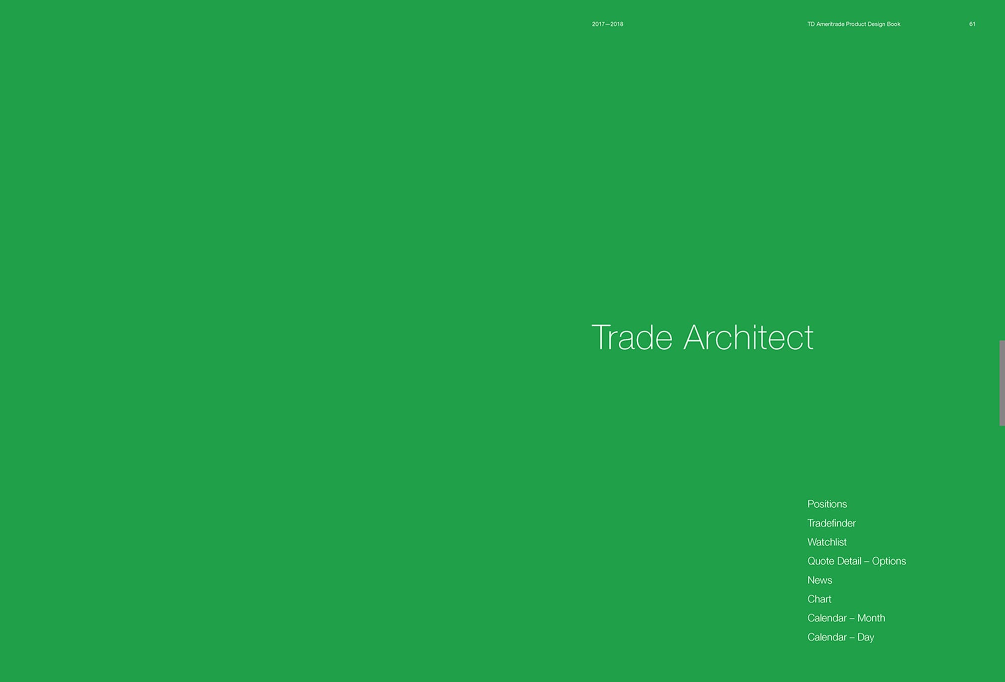 title page for Trade Architect chapter 
